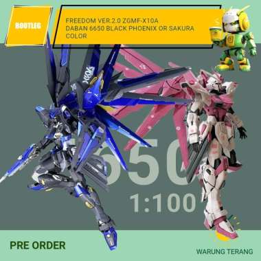 Freedom ver 2.0 ZGMF-X-10A MG 1/100 daban model recolor black phoenix or sakura sakura