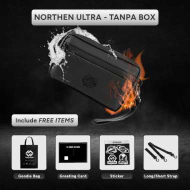 Heylook Official - Sling Bag Pria NORTHEN Sling Bag Multyfungsi 3 in 1 Hand Bag Cowok Waterproof Tas