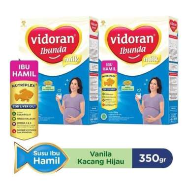 Promo Harga Vidoran Ibunda Susu Ibu Hamil Vanila Kacang Hijau 350 gr - Blibli