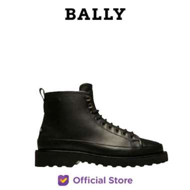 BALLY Nortis Leather Boots - Sepatu Pria - Black