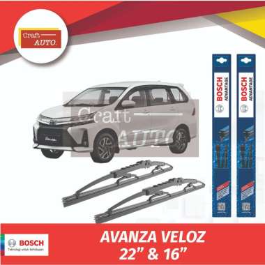 Wiper Mobil Toyota Toyota Avanza Veloz (2019 - 2021) Sepasang Bosch Advantage