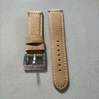Strap Tali Kulit Jam Tangan Panerai Luminor Ukuran 24mm Original - Cream, 26mm 26mm Cream