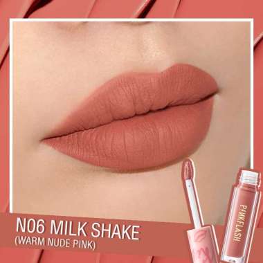 PINKFLASH All Day Matte and Moist Lipctick Lip Cream Matte -PINKFLASH Matte Lipstick N06 Milk Shake