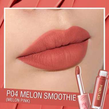PINKFLASH All Day Matte and Moist Lipctick Lip Cream Matte -PINKFLASH Matte Lipstick P04 Melon Smoot