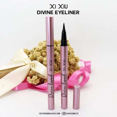 Xi XiU DIVINE LIQUID EYELINER PEN WATERPROOF BLACK -Eyeliner Spidol Tahan Air