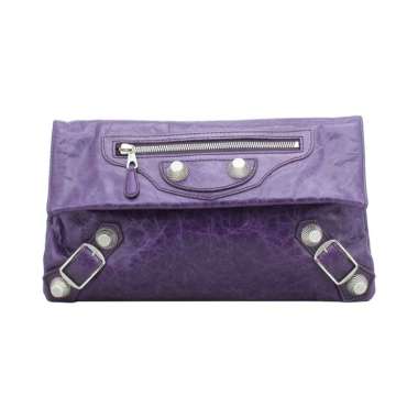 Balenciaga Envelope Clutch in Purple Giant Hardware I14291C