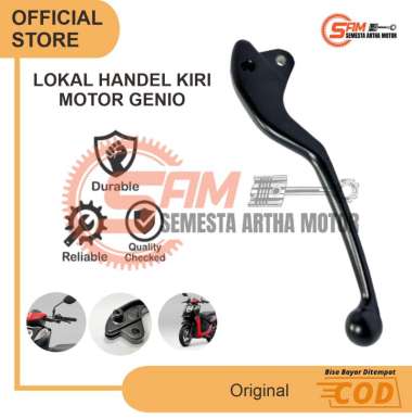 Handel Kiri Lokal Genio Handle Rem Belakang Hitam Besi Bagus Motor Honda