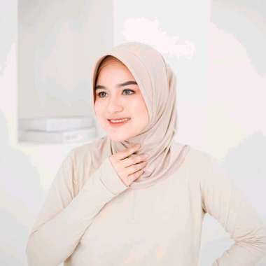 PUSSAT Clemira Jilbab Bergo Pet Sport Spandek Jersey Hijab Voli Megawati Red Spark Hijab Olahraga Si