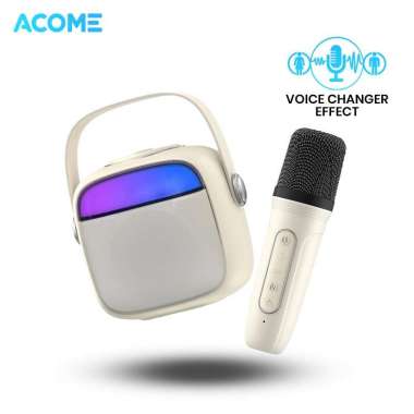ACOME A9 Speaker Karaoke Bluetooth 5.3 / Speaker Wireless Mini RGB- Garansi Resmi