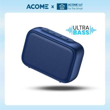 Acome Speaker Bluetooth 5.0 Portable Ultra Bass TWS Garansi Resmi 1 Tahun A1 SENSE