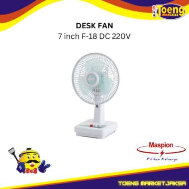 KIPAS MEJA / DESK FAN 7 inch F-18 DC 220V MASPION
