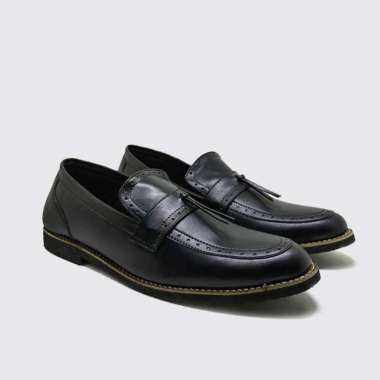 Loafers Leather Big Size - Sepatu Pria Formal Casual Slip On Pantofel Ukuran Jumbo 44 45 46 47 48 48