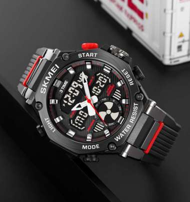 Jam Tangan Pria Digital SKMEI 2223 Black Black water resist30m
