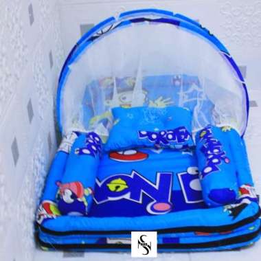 TERMURAH kasur bayi set kelambu doraemon
