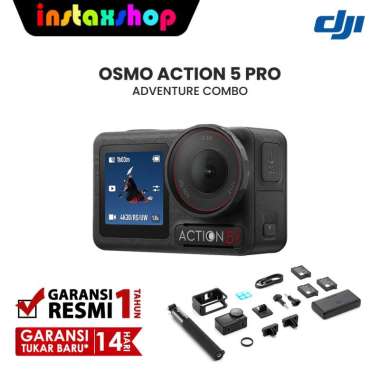 INSTAXSHOP DJI Osmo Action 5 Pro Adventure Combo Action Camera Garansi Resmi