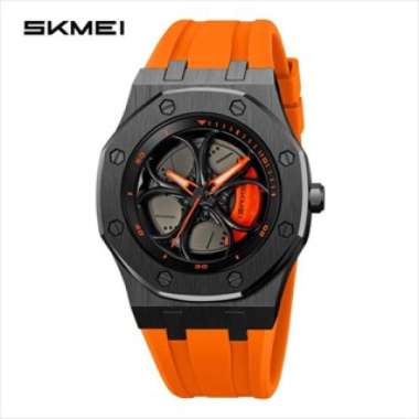 Jam Tangan Pria Analog SKMEI 2359 ORANGE Waterresistant 30M