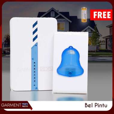 Bel Pintu Wireless Listrik Baterai Door Bell 18 Musik Bel Rumah Tanpa Kabel Waterproof Merek KOTAKIN