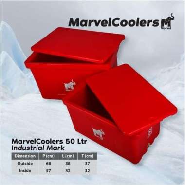 Cooler Box Es 50 Liter Marvel HRO-B50L Mirip Antartica Lion Star / Cool Box Makanan Minuman Es Batu 