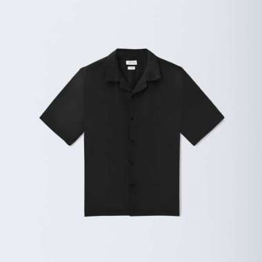CELCIUS Kemeja Lengan Pendek LIN001001C Hitam M