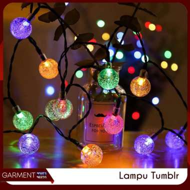 Lampu Tumblr Bohlam Warna Warni Lampu Hias Pelangi Aestetik Acara Natal Pesta Garden Dekorasi Kamar 