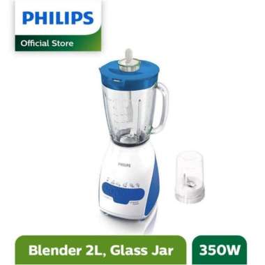 BLENDER PHILIPS HR-2116 / hr2116 / HR 2116 , GELAS KACA 2 LITER Biru