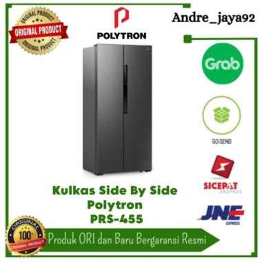 Kulkas Side By Side Inverter Dua Pintu Polytron PRS-455