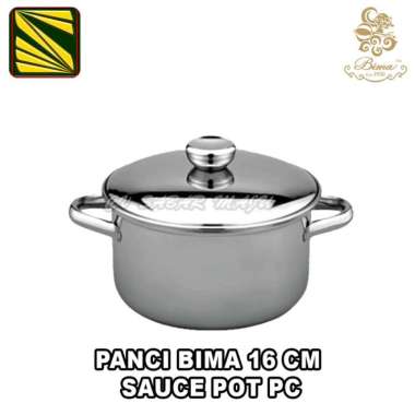Panci Bima Prima Saucepot 16 , 18, 20, 22 & 24 STAINLESS 16 + Irus
