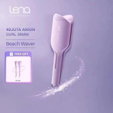 Lena Moana Beach Waver - Catok Rambut Gelombang Mermaid Catokan Korean Wavy Hair Turbo ion technolog