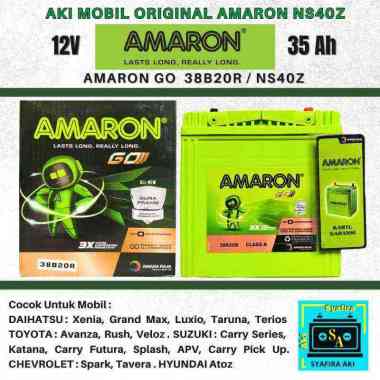 Aki Mobil Suzuki Carry Futura, APV, Grand Max NS40Z / 38B20R Amaron GO Aki Kering 35Ah