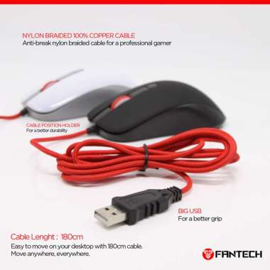 Mouse Gaming FANTECH RHASTA G10 Black