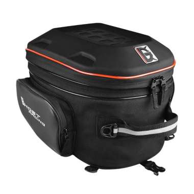 GHOST RACING GR-CWB07 Motorcycle Riding Helmet Bag - Tas Ransel Jok Belakang Motor LED Strip Red Mat