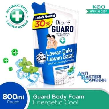 Promo Harga Biore Guard Body Foam Energetic Cool 800 ml - Blibli