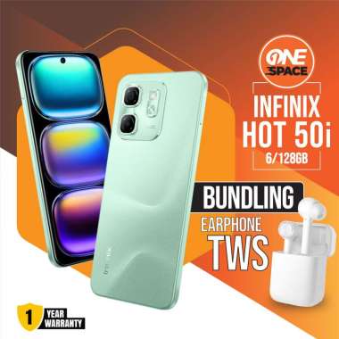 Infinix Hot 50i 6/128 GB RAM 6GB ROM 128GB HP Garansi Resmi 6/128GB Titanium Gray