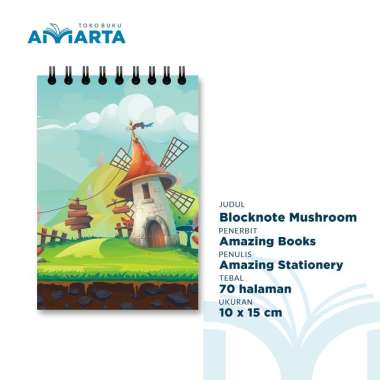 Blocknote / Notebook / Mushroom
