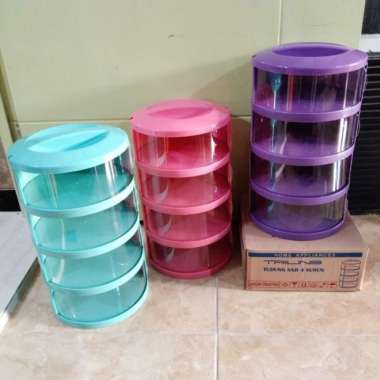 TUDUNG SAJI MERK ELCO 4 SUSUN/TUDUNG SAJI MAKANAN/TUDUNG SAJI TRILINS MERK JAGO HIJAU