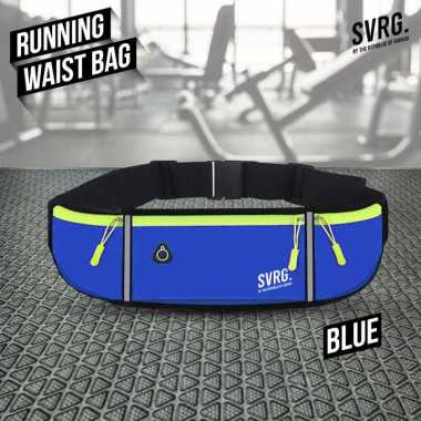 Svarga Running Waist Bag – Tas Pinggang Waterproof – Tas Lari Blue