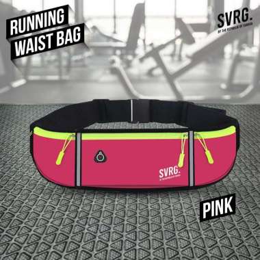 Svarga Running Waist Bag – Tas Pinggang Waterproof – Tas Lari Pink