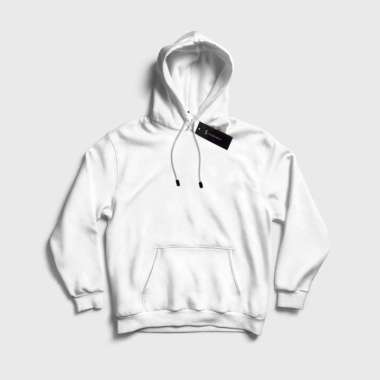 Jemssky Sweater Hoodie Distro Hoodie Sweater Polos Unisex Putih XL