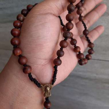 rosario rosary kayu stigi 8mm model tali
