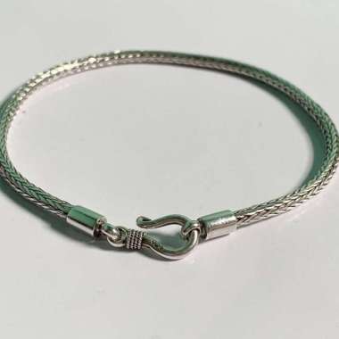 Gelang Pria Perak Asli / Gelang Silver 925 sterling silver GOLD