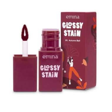 Emina Lip Tint Glossy Stain Finish 01 AUTUMN BELL