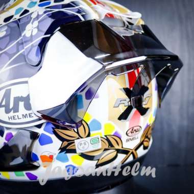 GMA SPOILER 3D HELM ARAI RX7X | IRIDIUM | POLYCARBONAT ARAI RX7X SILVER