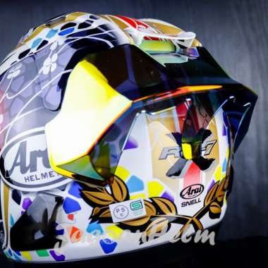 GMA SPOILER 3D HELM ARAI RX7X | IRIDIUM | POLYCARBONAT ARAI RX7X REVO RED