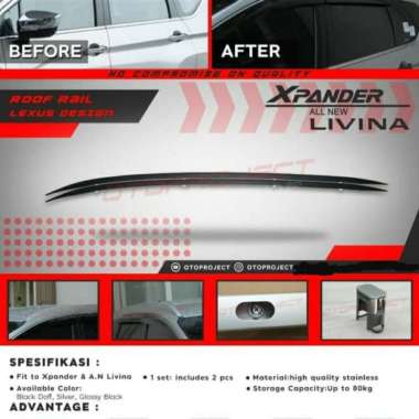Otoproject Roof Rail / Roofrail Atas Lexus Design Livina 2019-2020