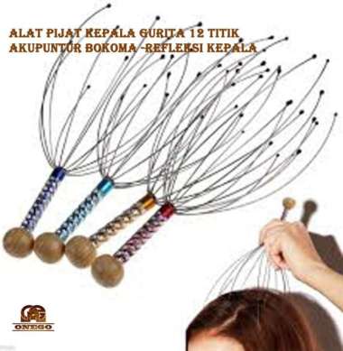 Bokoma Alat Pijat Kepala Akupuntur Bokoma 12 Titik Model Gurita