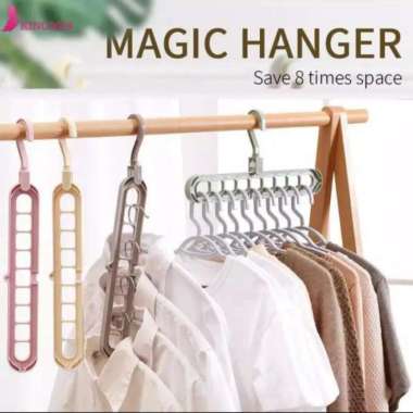 Magic Hanger Gantungan Baju Lemari Pakaian Wonder Hanger Instan