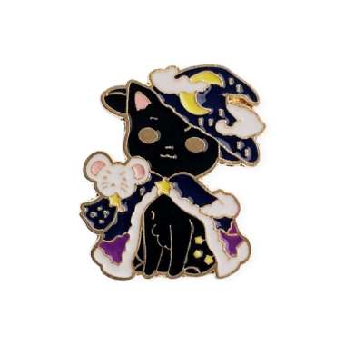 Scoop Pin Enamel Kucing Penyihir 69043800 Penyihir Hitam