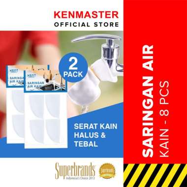 PAKET HEMAT Kent Saringan Kran Air Kain ISI 2 PACK (8 PCS) / Filter Air Kain / Penjernih Air