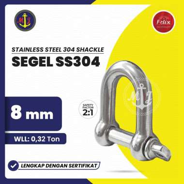 SEGEL SS 8 MM // SHACKLE STAINLESS STEEL