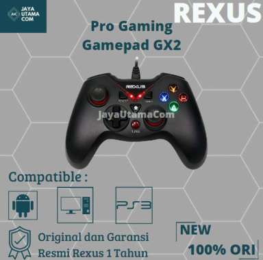 Rexus GX2 Gladius Pro Stick Gaming USB Gamepad Joystick Original Hitam